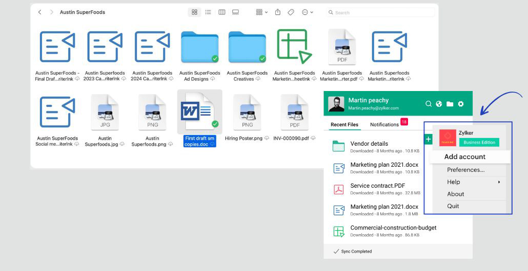 ZOHO WorkDrive - Sales Insiders