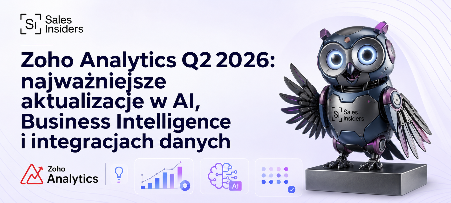Zoho Analytics Q2 2026: najważniejsze aktualizacje w AI, Business Intelligence i integracjach danych
