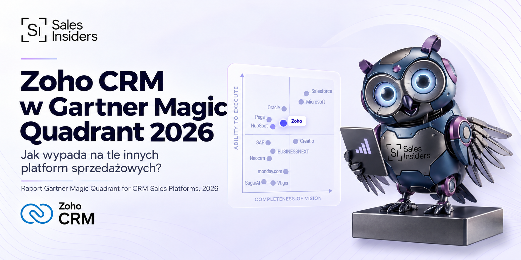 Zoho CRM in Gartner Magic Quadrant 2026. How does it compare to other sales platforms?