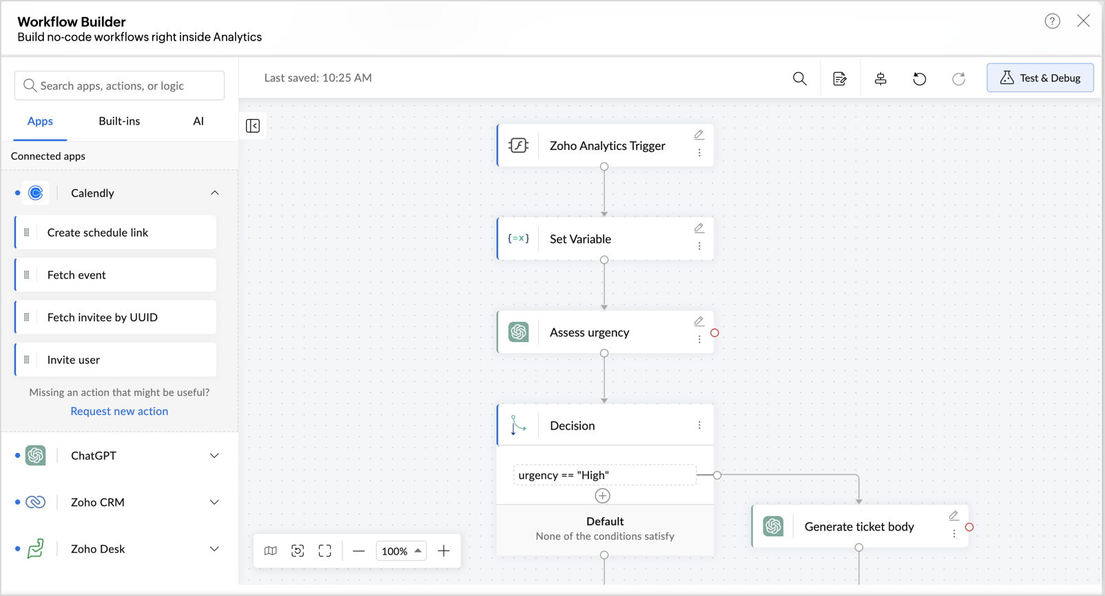 zoho-analytics-zia-insights workflow